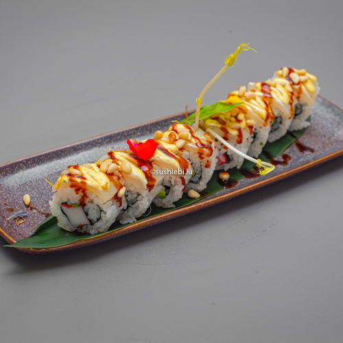 Flame scallop roll